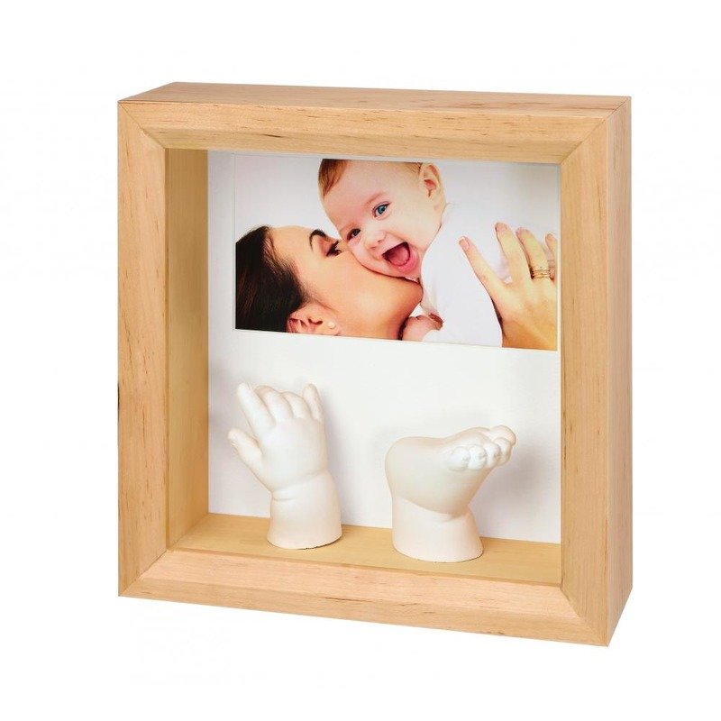 Baby Art Photo Sculpture Frame Natural din categoria Kit-uri amprenta mulaj de la BABY ART