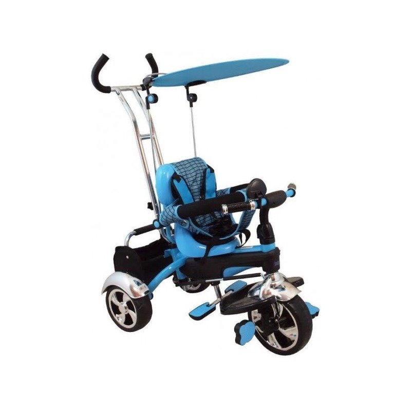 Baby Mix Tricicleta multifunctionala Happy Days albastru din categoria Triciclete si Trotinete pentru copii de la Baby Mix