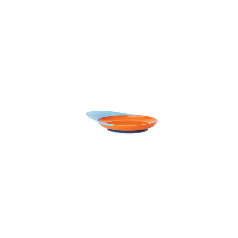 BOON - CATCH - farfurie cu sistem antistropire albastru/portocaliu din categoria Canute boluri si tacamuri de la BOON