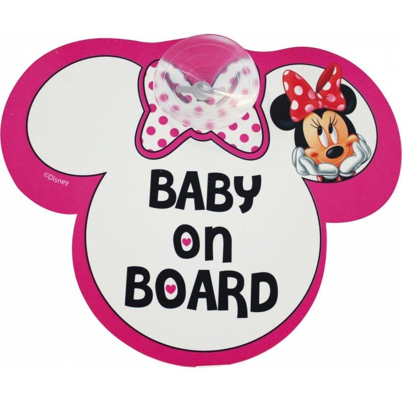 Disney Eurasia Semn de avertizare Baby on Board Minnie Disney Eurasia 25009 din categoria Accesorii plimbare de la Disney Eurasia