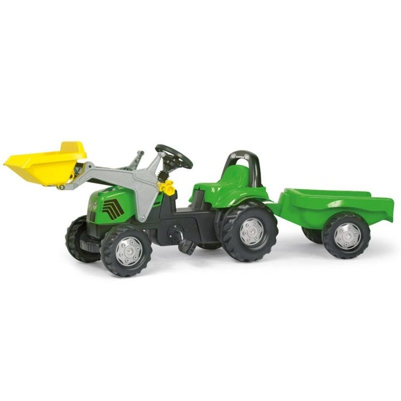 Rolly Toys Tractor cu pedale si remorca Copii 023196 Verde din categoria Vehicule pentru copii de la Rolly Toys