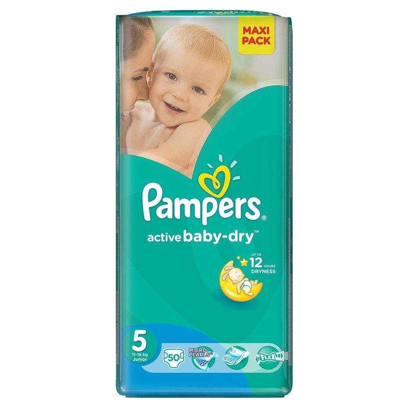 Scutece Pampers Active Baby 5 Junior Value Pack 50 buc din categoria Scutece bebelusi de la Pampers