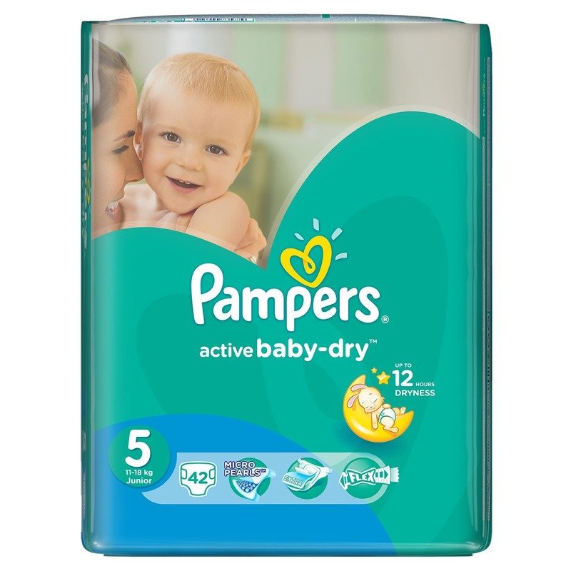 Scutece Pampers Active Baby 5 Value Pack 42 buc din categoria Scutece bebelusi de la Pampers