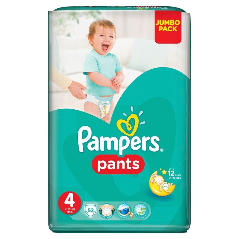 Scutece Pampers Active Baby Pants 4 Jumbo Pack 52 buc din categoria Scutece bebelusi de la Pampers