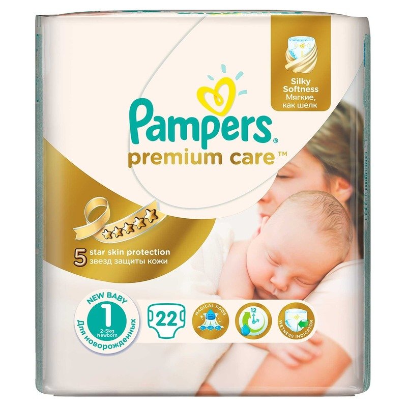 Scutece Pampers Premium Care 1 New Baby Small Pack 22 buc