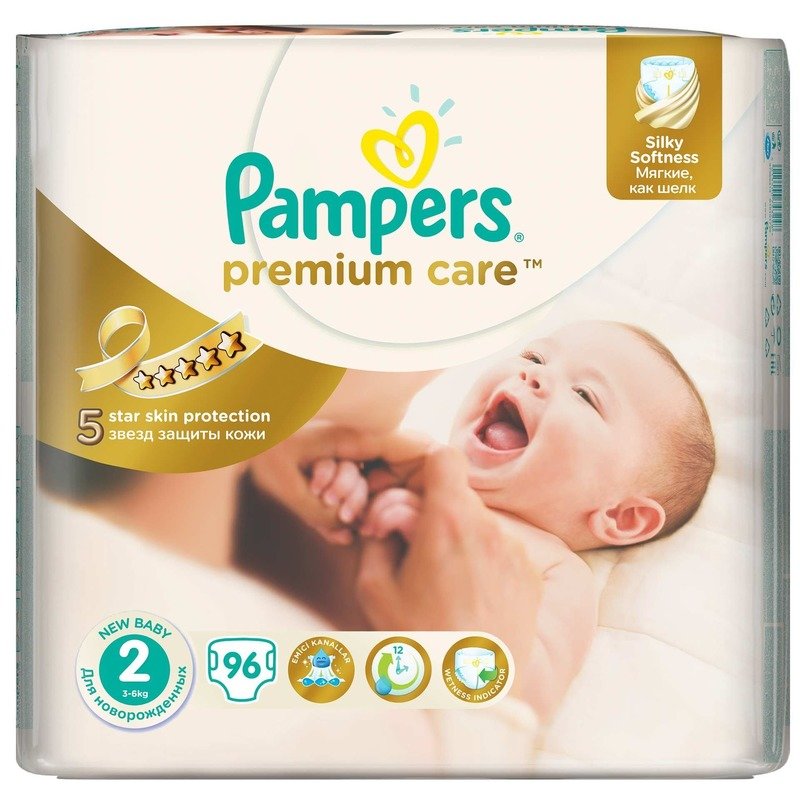 Scutece Pampers Premium Care 2 Jumbo Pack 96 buc din categoria Scutece bebelusi de la Pampers