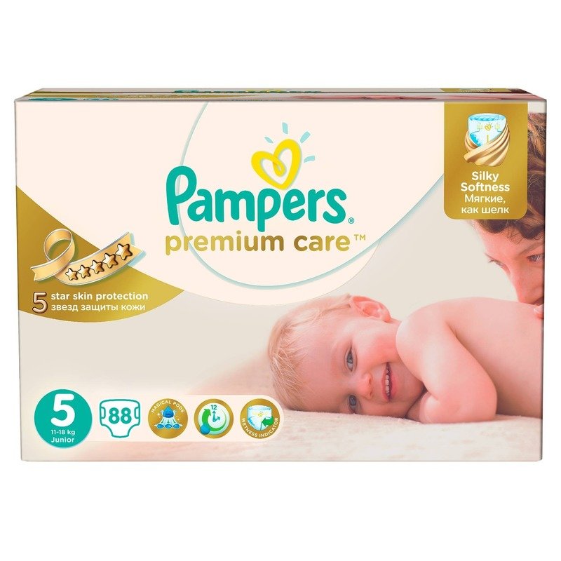 Scutece Pampers Premium Care 5 Mega Box 88 buc din categoria Scutece bebelusi de la Pampers