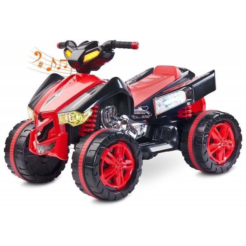 Toyz Vehicul cu acumulatori Quad RAPTOR 2x6V Red